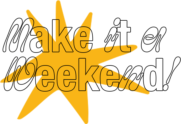 make it a weekend with star background